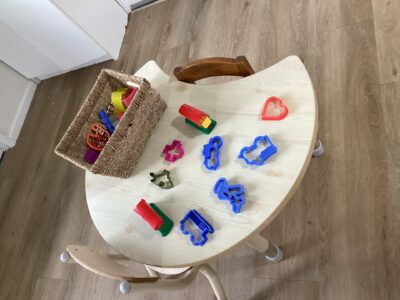 Craft activity set up for toddlers at Arden Early Learning